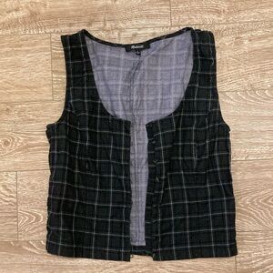 Madewell Plaid Vest